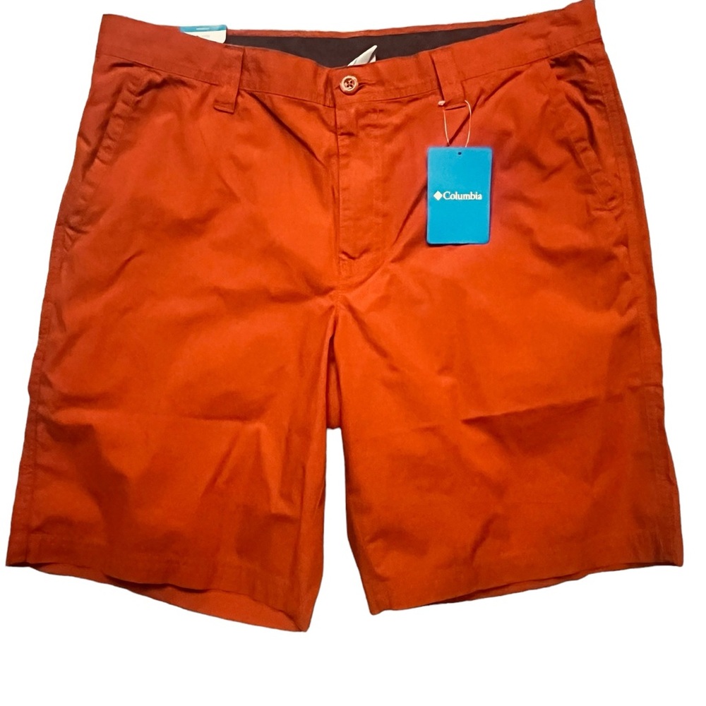 Men's Columbia Size 36 Washed Out Shorts Size 10" Inseam Rust
